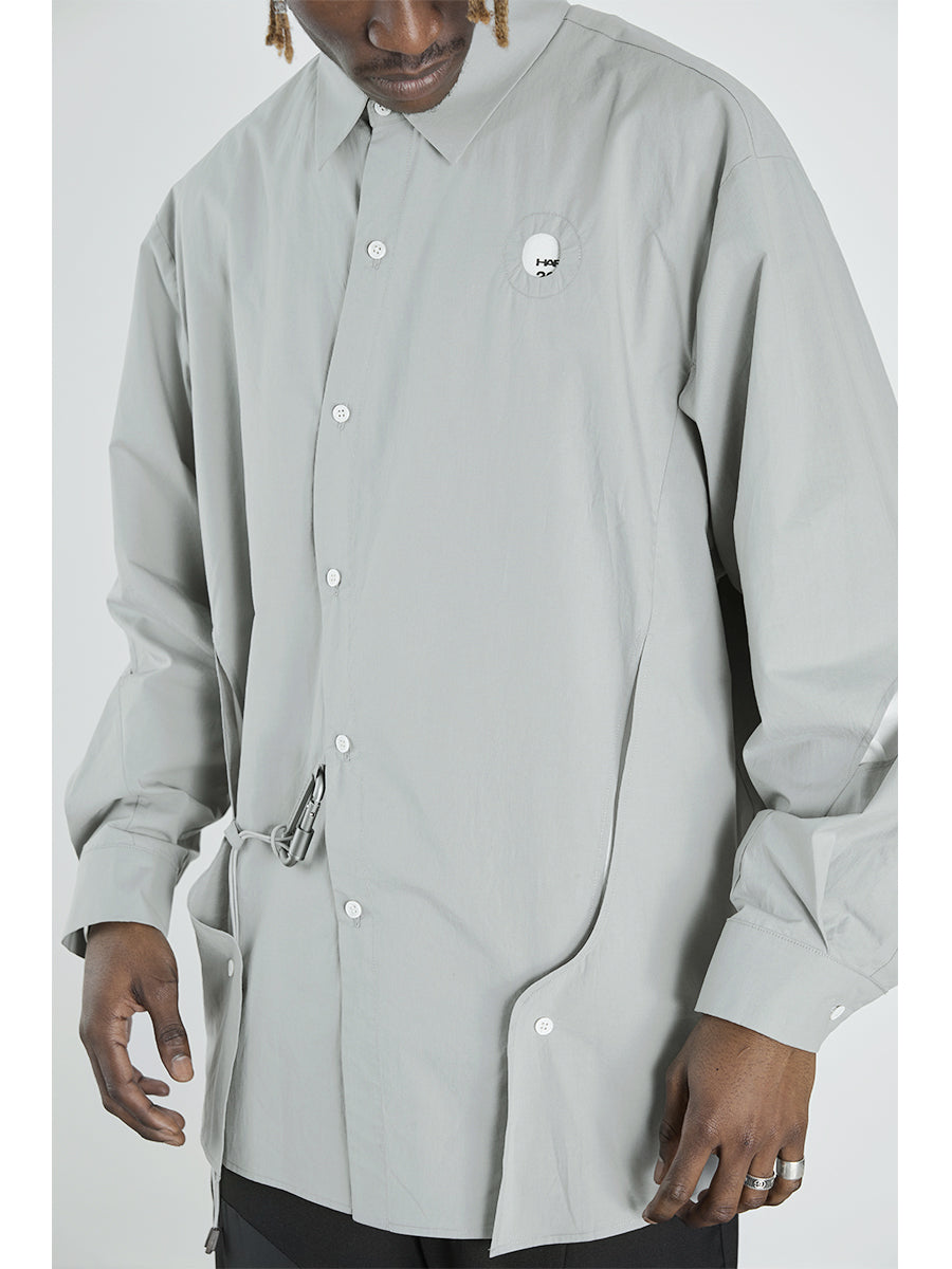 Asymmetrical Ripped L/S Shirt