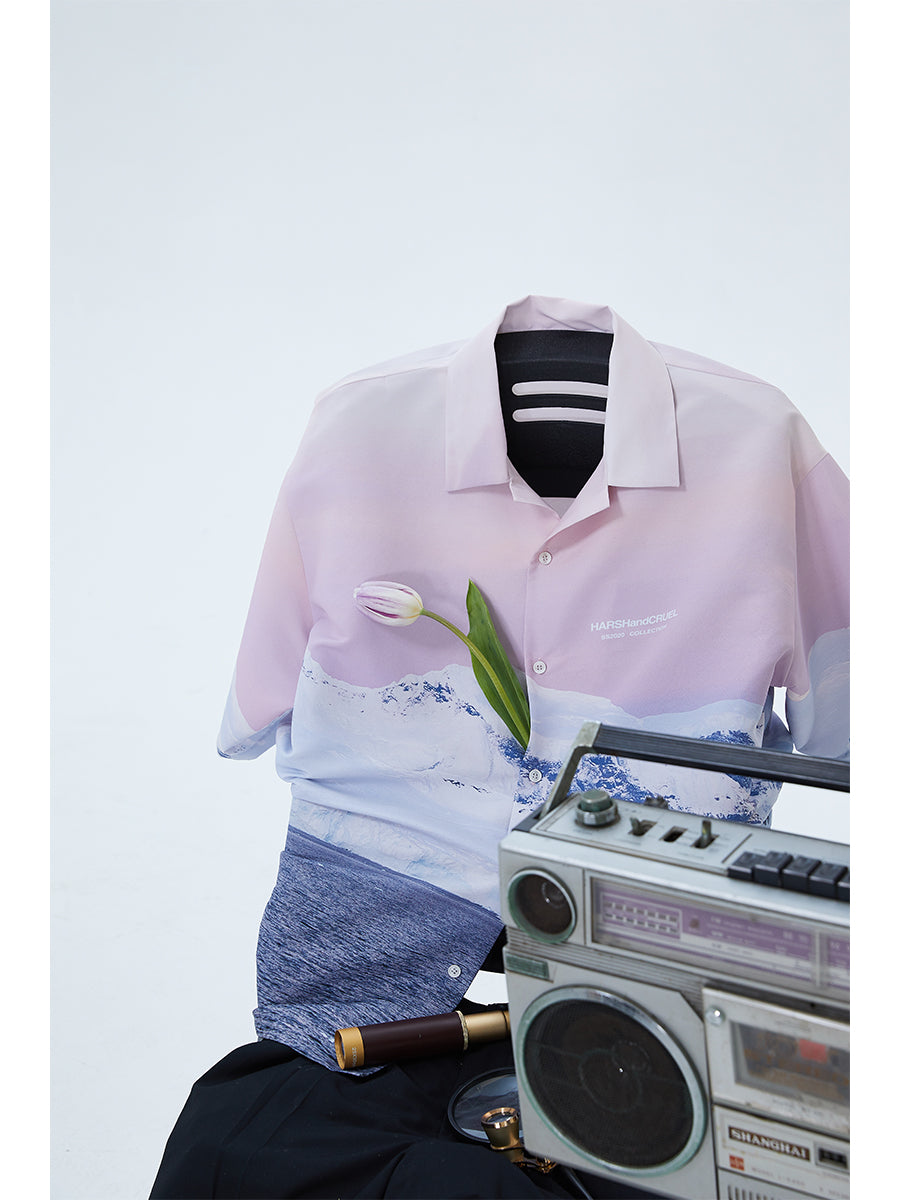 Ice Mountain Cuban Shirt