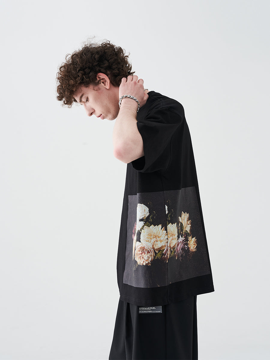 Retro Oil Painting Patch Tee