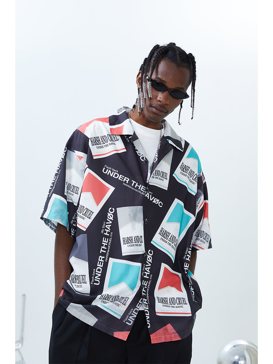 Cigarette Pack Cuban Shirt