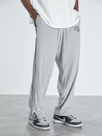 Embroidered Logo Velvet Pants