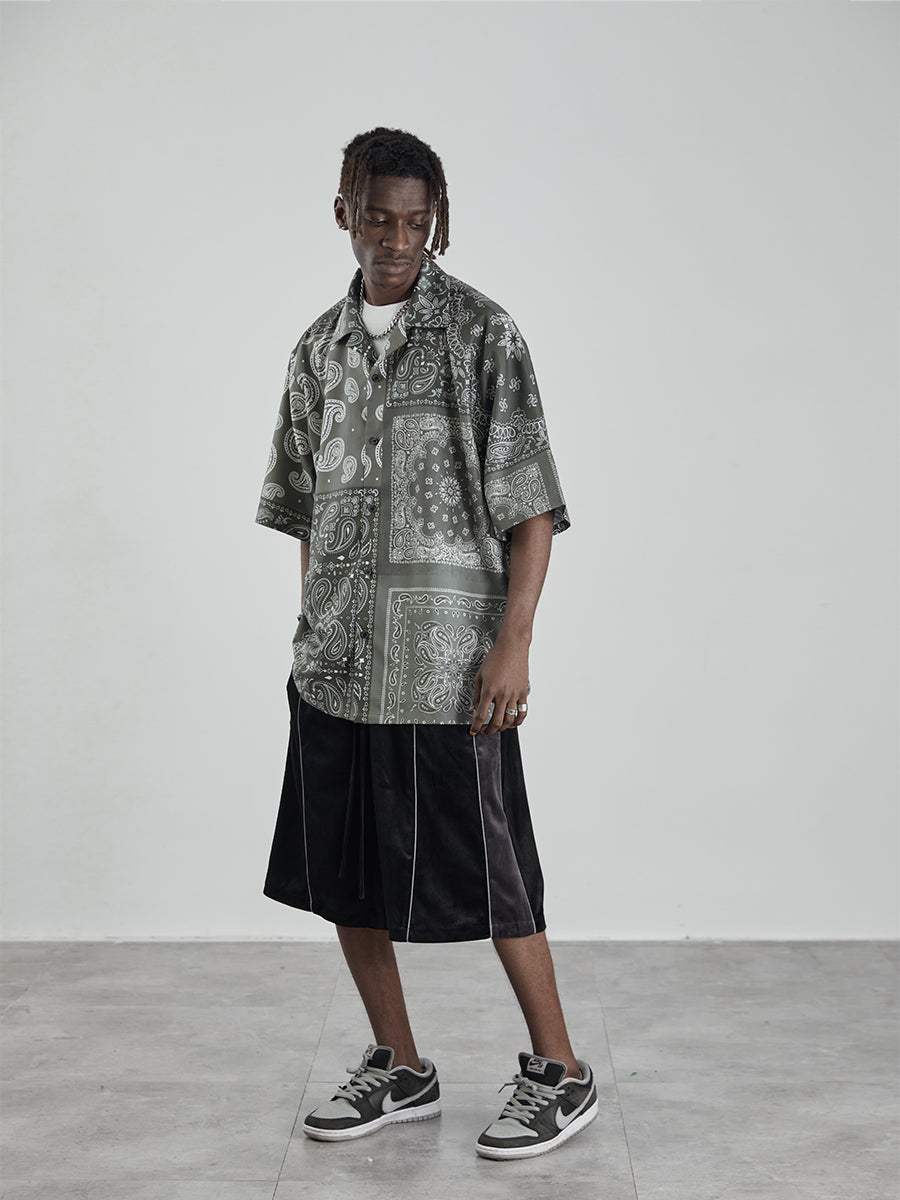 Cashew Pattern Cuban Shirt