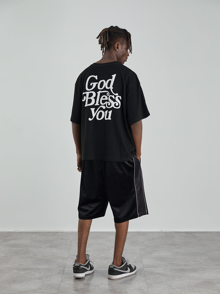 God Bless You Foam Print Tee