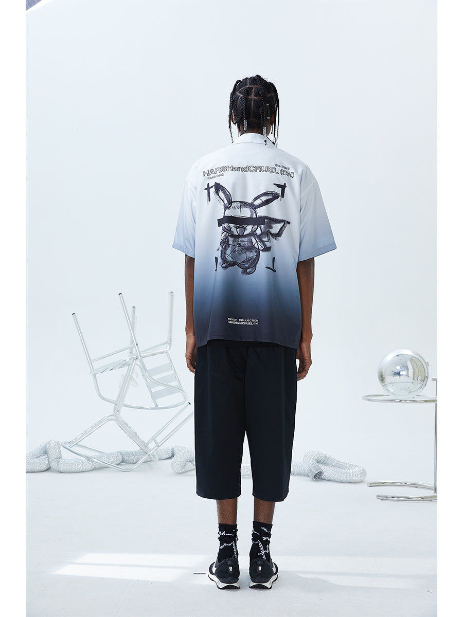 Gradient Poke Cuban Shirt