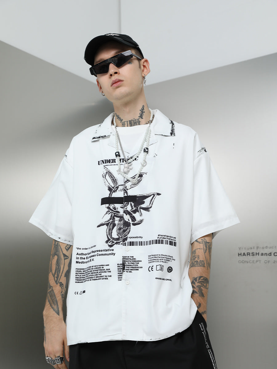 Brush Ink Pika Cuban Shirt