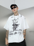 Brush Ink Pika Cuban Shirt
