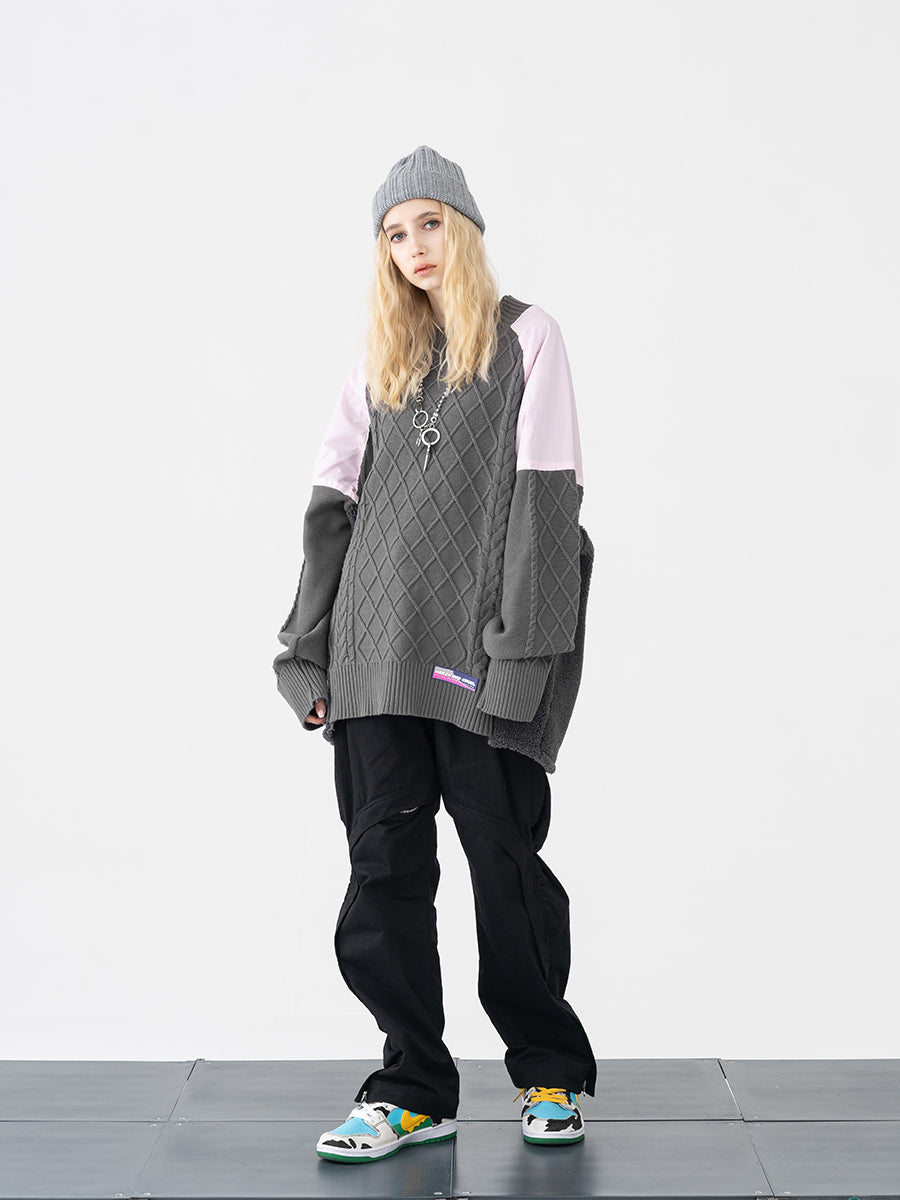 Stitched Retro Sweater
