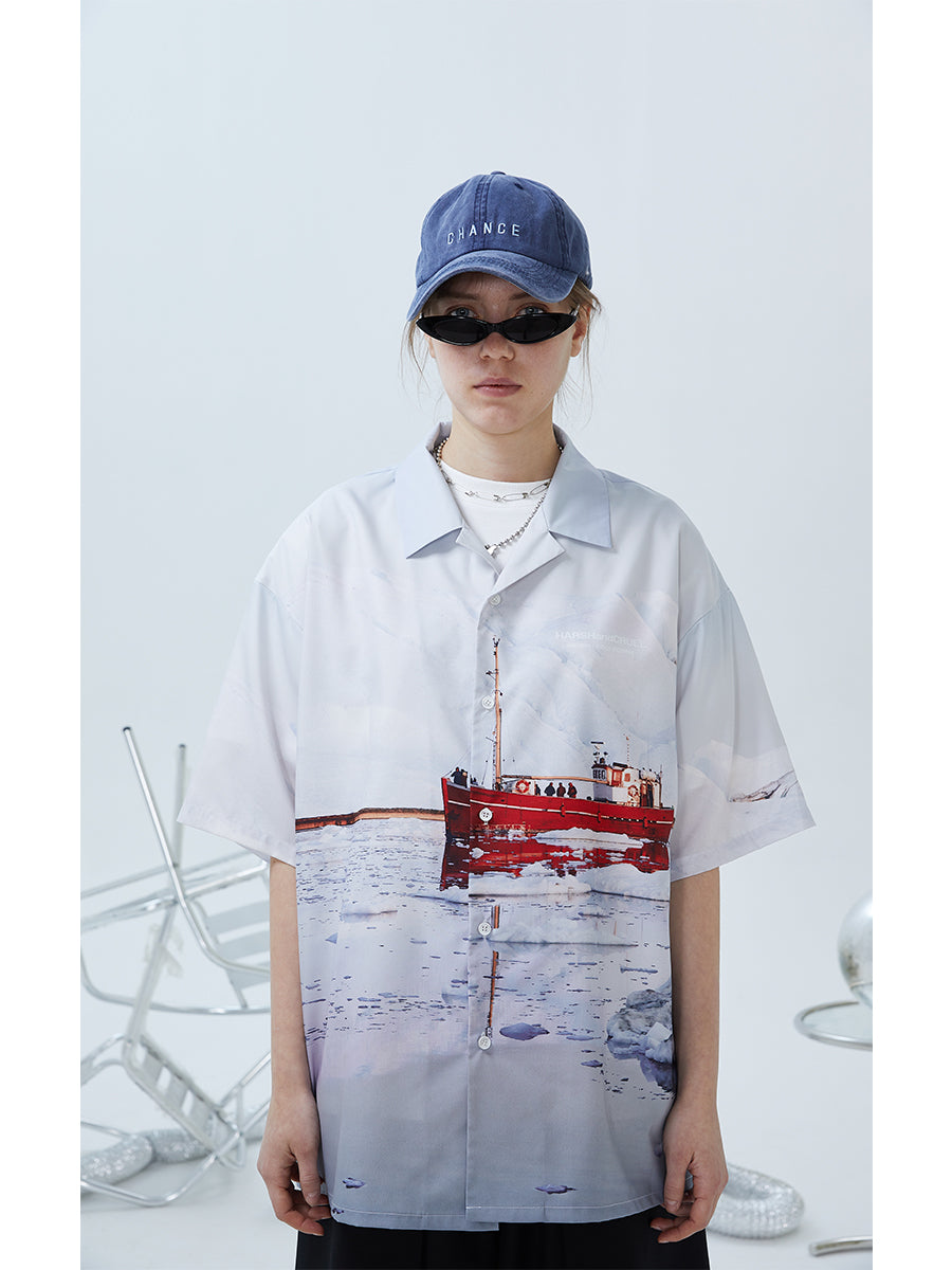 Glacier Cruise Cuban Shirt