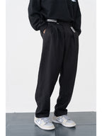Logo Woolen Straight Trousers