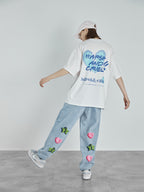 Logo Broken Heart Print Tee
