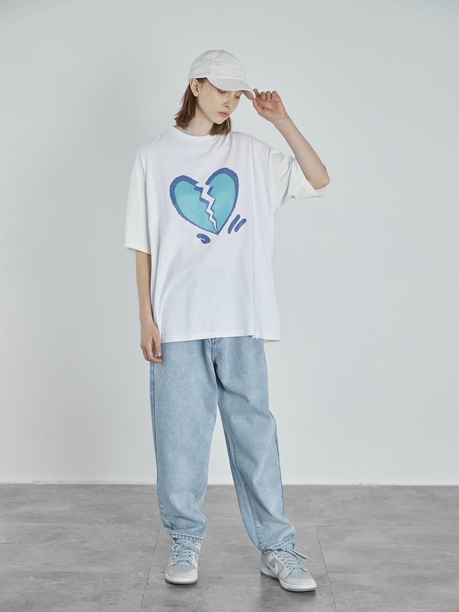 Broken Heart Print Tee