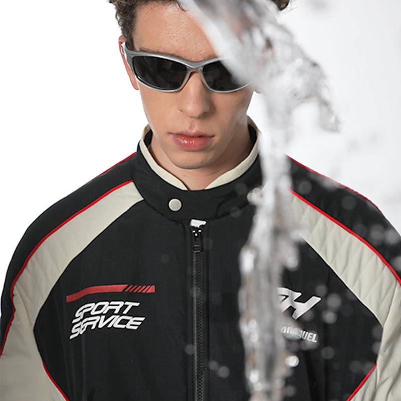 Racing Logo Paneled Jacket