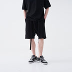 Knitted Drawstrings Logo Shorts
