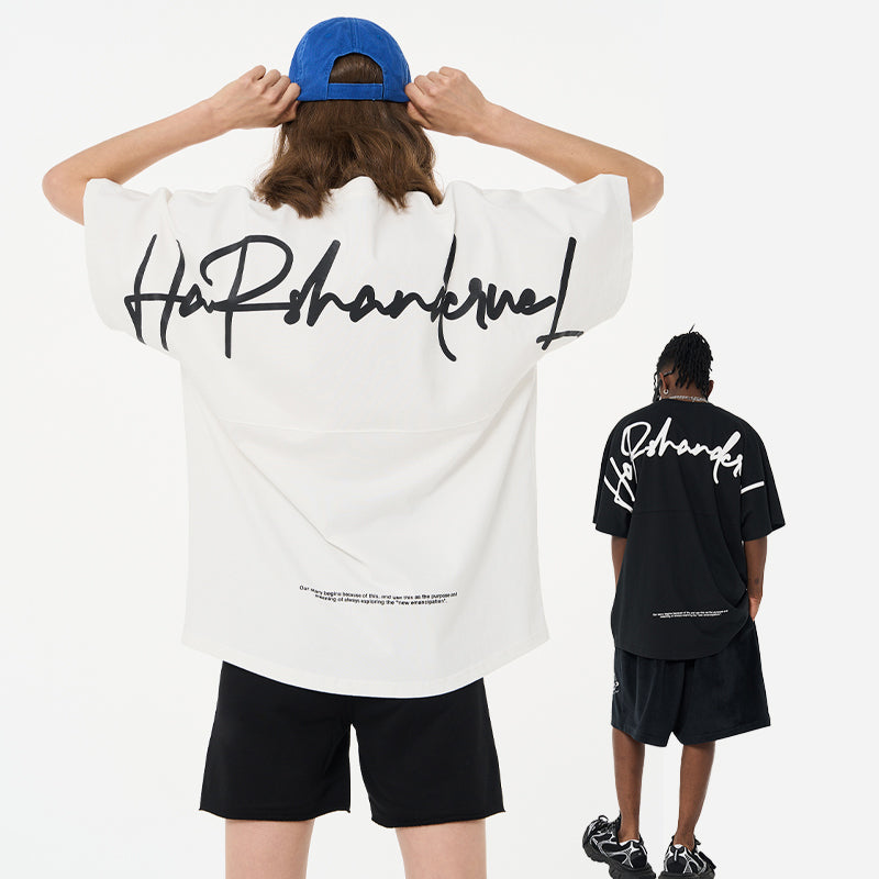 Handwritten Logo Round Neck Tee