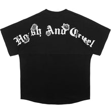 Load image into Gallery viewer, Gothic Font Logo Roses Tee
