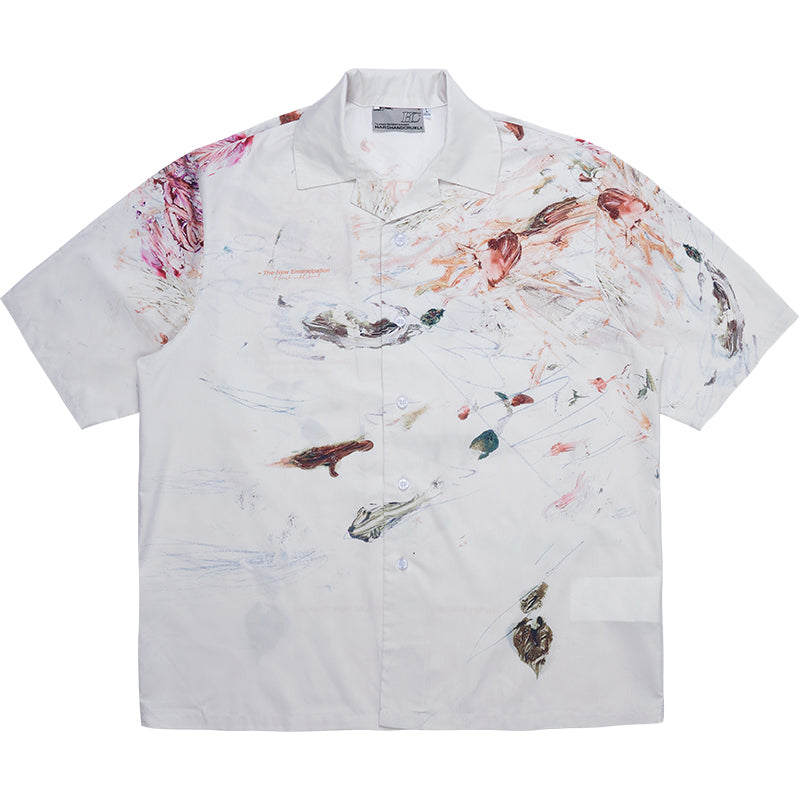 Watercolor Painting Cuban Shirt