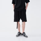 Knitted Drawstrings Logo Shorts