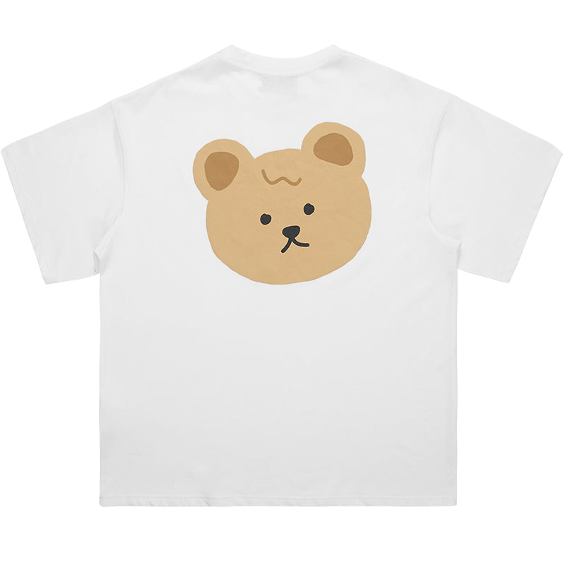 Cartoon Bear Logo Tee