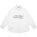 Doing Nothing Print Button Down Shirt