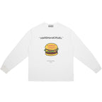 Burger Print Logo Long Sleeve Tee
