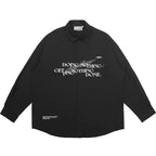 Doing Nothing Print Button Down Shirt
