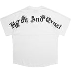 Gothic Font Logo Roses Tee