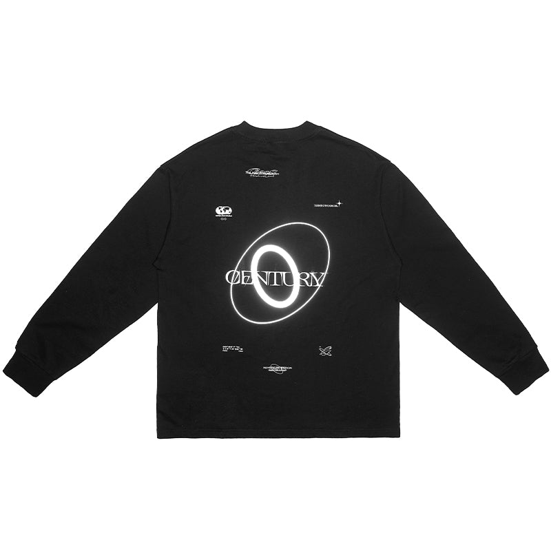 3M Reflective Logo Print Long Sleeved Tee