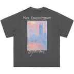 Monet Oil Painting Sunset Tee