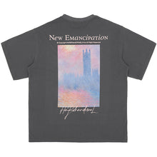 Load image into Gallery viewer, Monet Oil Painting Sunset Tee
