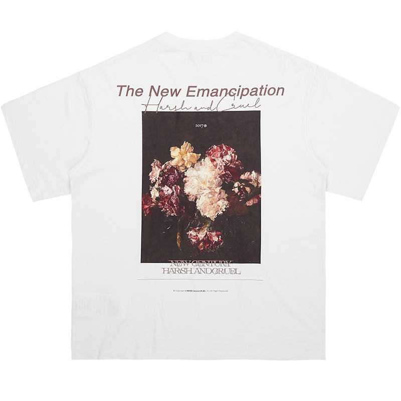 Oil Painting Floral Tee