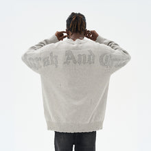 Load image into Gallery viewer, Gothic Logo Destructed Knit Sweater
