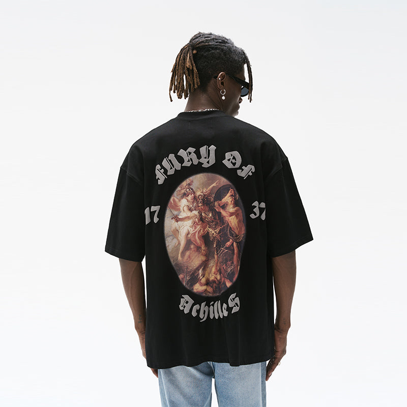 Achilles Oil Painting Foam Printed Tee