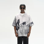 Desert Horses Printed Cuban Shirt