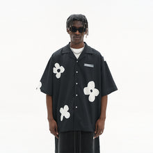 Load image into Gallery viewer, Handpainted Flowers Printed Cuban Shirt
