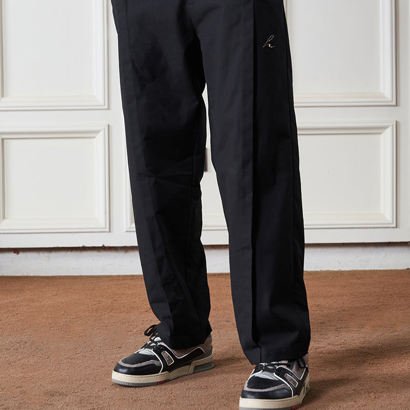 Casual Pleated Suit Trousers