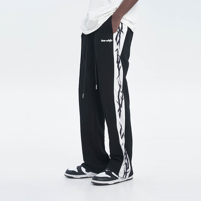 Thorns Drawstrings Loose Sweatpants