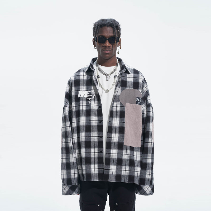 Pannel Plaid L/S Shirt