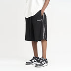 Loose Drawstrings Logo Shorts