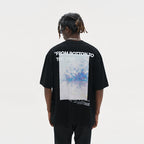 Monet Oil Painting Handwriting Logo Printed Tee