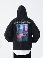 Flowers Photo Print Hoodie