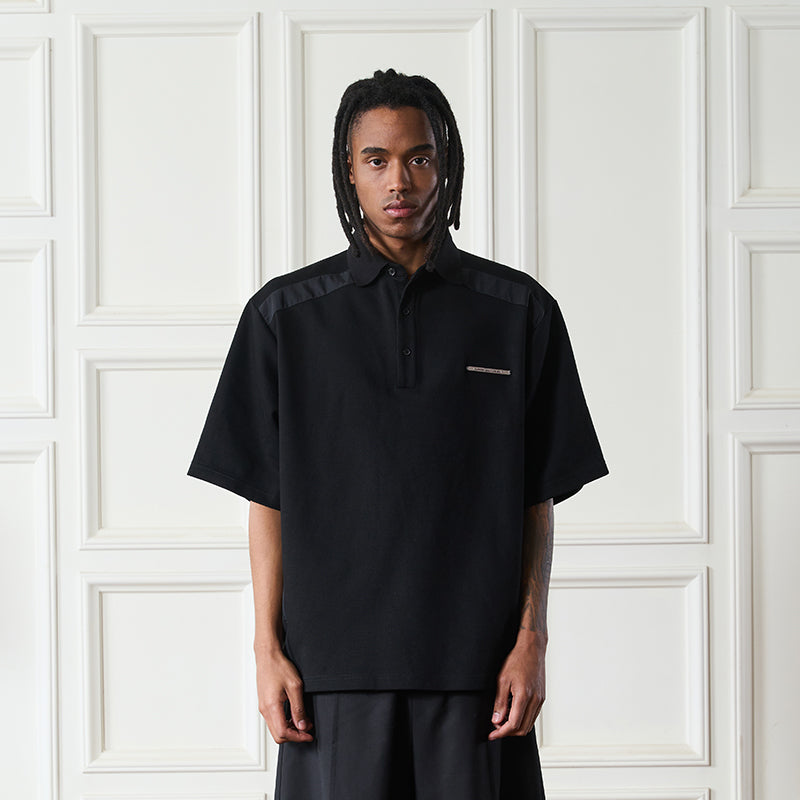 Stitched Nylon Polo Shirt