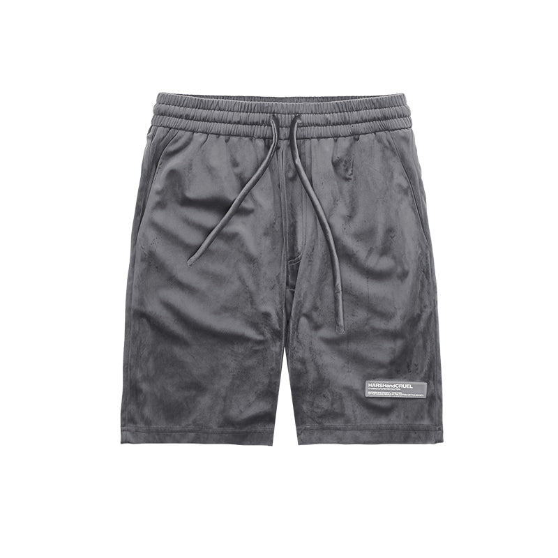 Logo Velvet Shorts