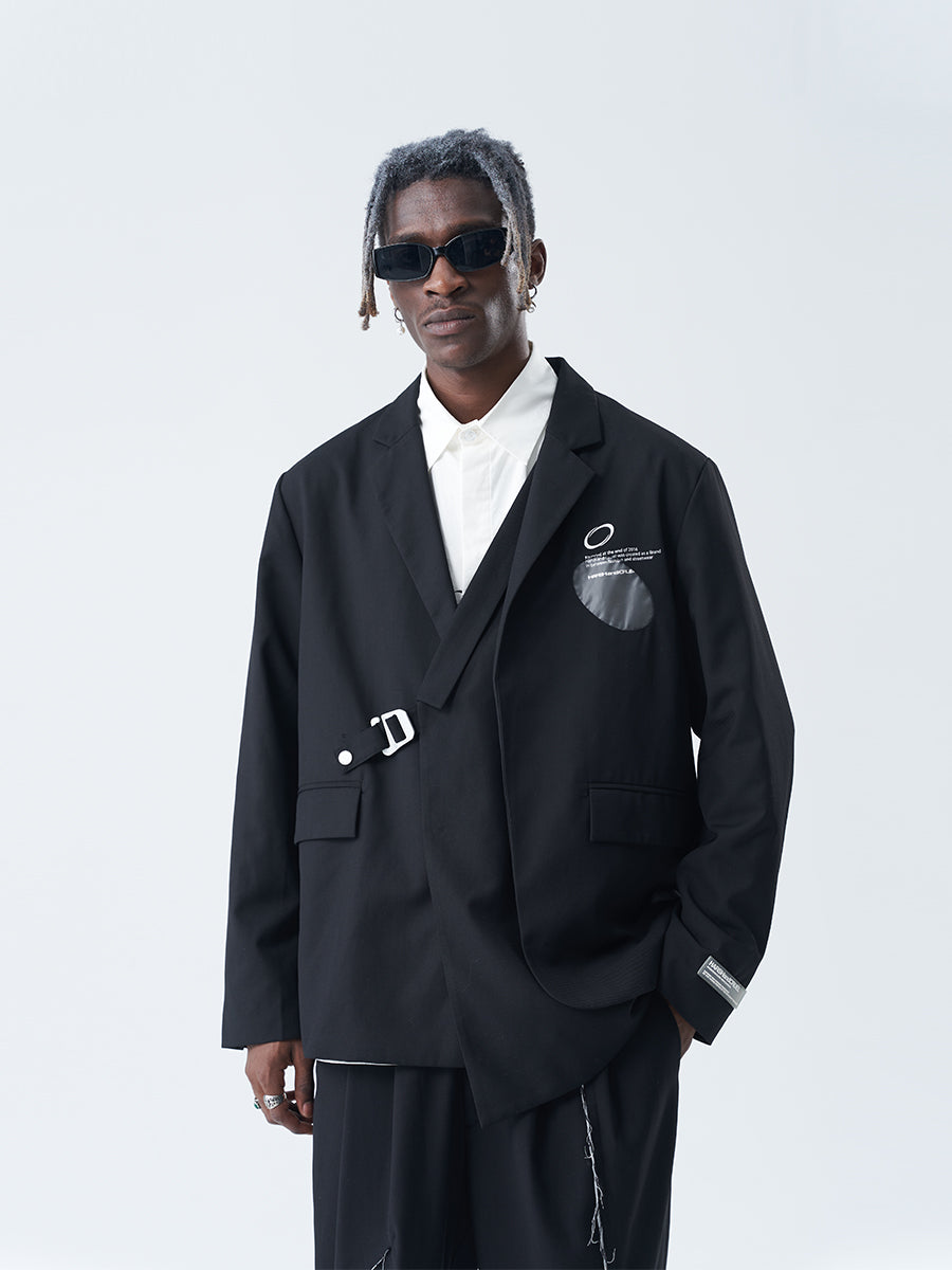 Layered PVC Suit Jacket