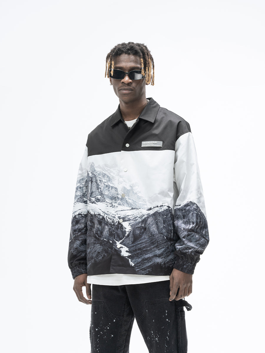 Mountain Logo Coach Jacket