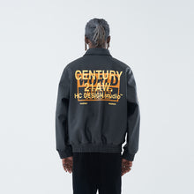 Load image into Gallery viewer, Embroidered Leather Varsity Jacket
