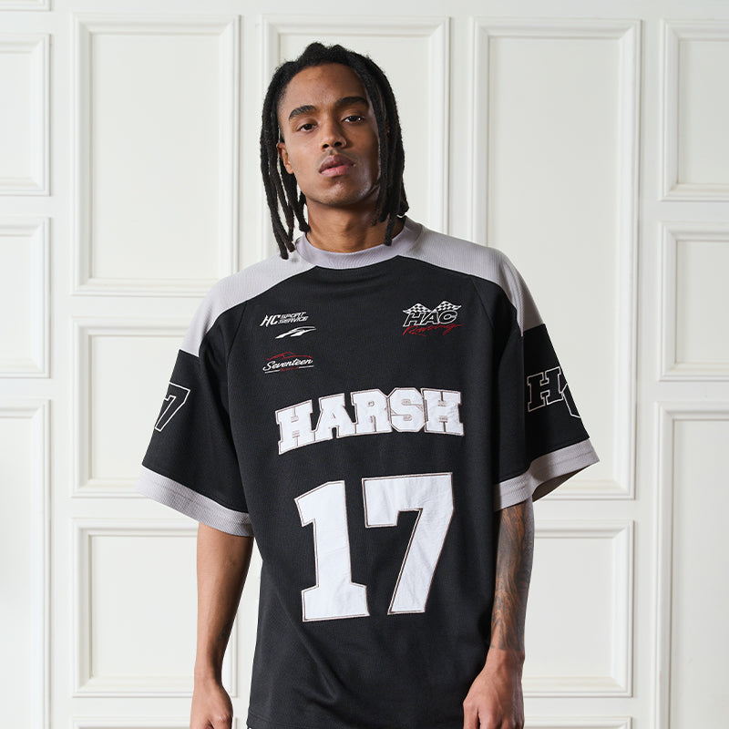 Retro Embroidered Logo Jersey