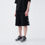 Knitted Drawstrings Logo Shorts