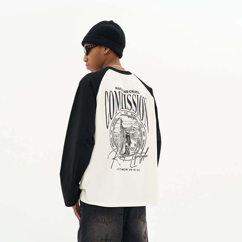 Commission Colorblock Raglan L/S Tee