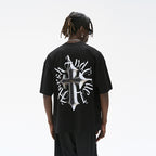 3D Gothic Cross Logo Ring Printed Tee