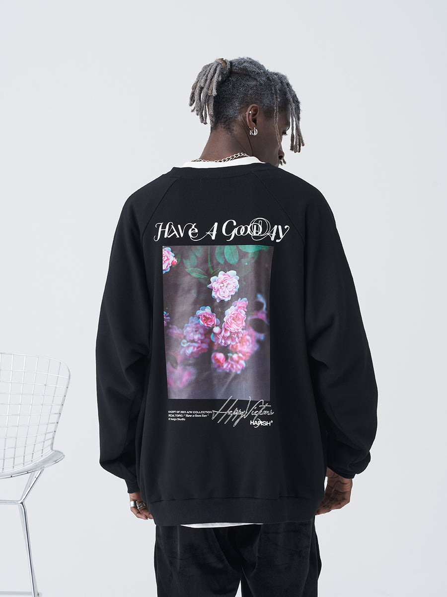 Flowers Photo Sweater